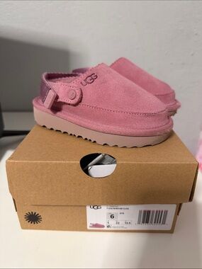 UGG Dusty Pink Suede Clog Mules